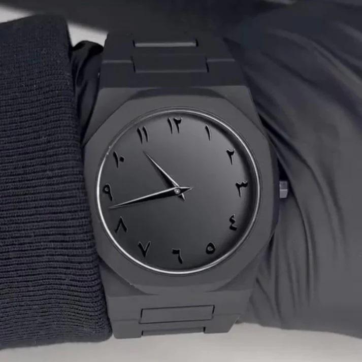 Arabic Black Aura Watch Luxury Premium Quality