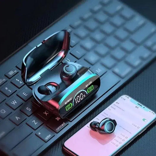 New M38 TWS Wireless Earbuds With Digital Display & Unique Design