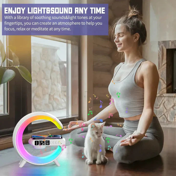 Mini G-Speaker Bluetooth RGB Lamp & Wireless Charging